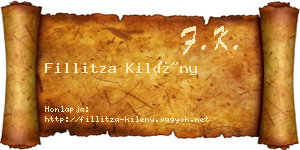 Fillitza Kilény névjegykártya
